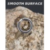 BLUEWING Stainless Steel Split Ring 25pcs Flat Ring High Strength