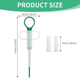 Gurfzcyuoo Pack of 2 Tablet Feeder, Tablet Dispenser for Cats, Pet Pusher Syringe for Cats, Small Dogs, Pill Assist Cat, Protects Teeth and Gums