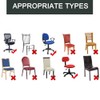Shukii Black Waterproof PU Leather Chair Cover - Office Desk
