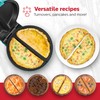 Holstein Housewares Stainless Steel 2 Section Omelet & Frittata Maker,