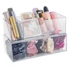 Alaoo Square Qtip Holder Dispenser, Small Drawers Organizer, 3 Compartments