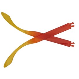 Caulo Replacement Temple Arm Legs Arms Compatible with Oakley Holbrook OO9102 OO9417 OO9244 Glass Sunglass Frames (Fire Red)