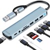HeiLuon Hub USB C 8 en 1,USB 3.0 con Jack
