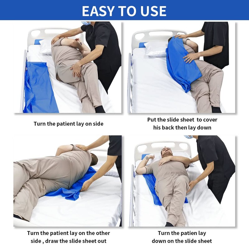 EZ Assistive 56"*78" Flat Slide Sheet Reusable and Washable Patient