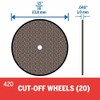 Dremel, 420, Wheel, Cut Off, Pk20