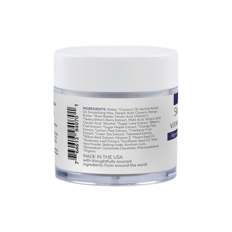 SKINTENSIVE- Crema facial ritual matutino con vitamina C y alfa
