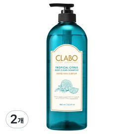 CLABO 딥클린 샴푸 트로피칼 시트러스, 960ml, 2개 CLABO Deep Clean Shampoo Tropical Citrus, 960ml, 2-pack, 960ml × 5개