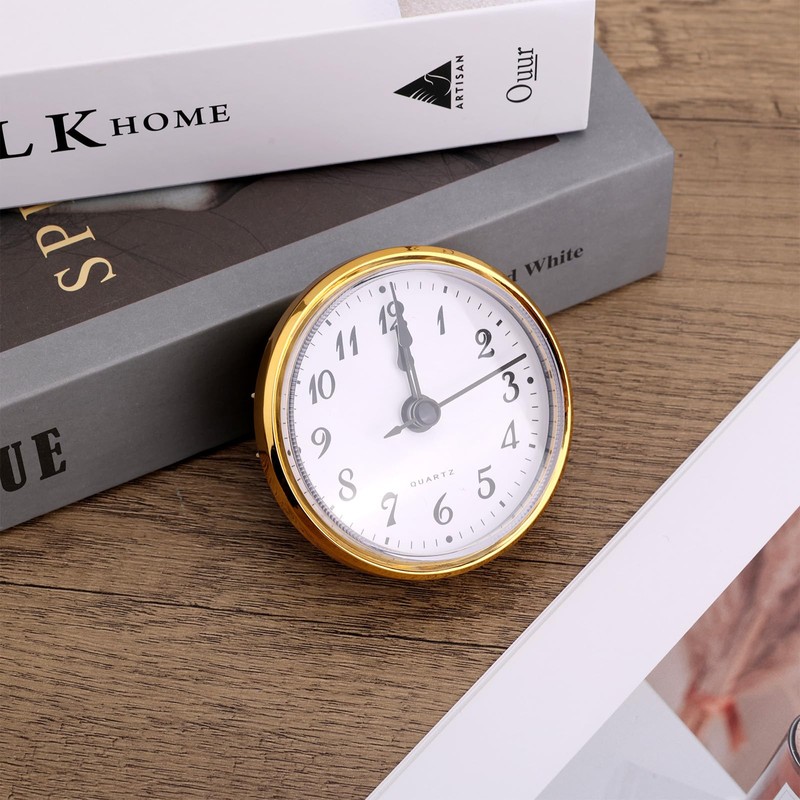 BTFO Round Quartz Clock Insert, 2.8 Inch Mini Quartz Movement