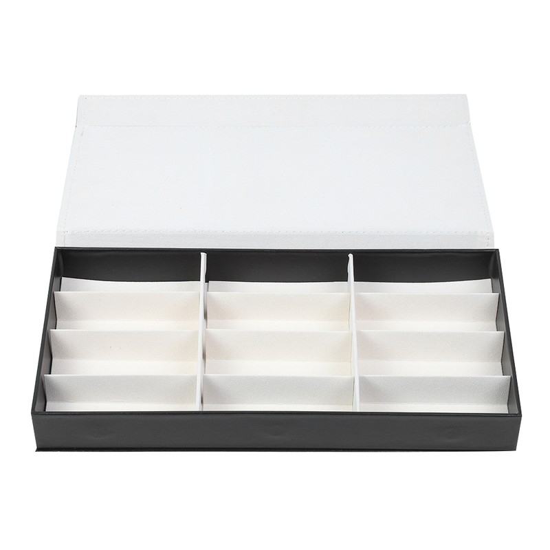 12 Grids Dustproof Jewelry Glasses Organizer Sunglasses Display Container Storage