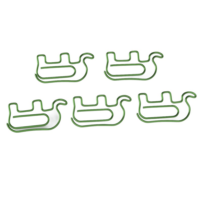 100pcs Paper Clip Cute Elephant Shaped Stainless Steel Paper Clip