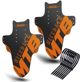 NICEDACK Mudguards Mountain Bike, 2 Pieces Mudguard Fit 20-29 Inch MTB Mudguard Front and Rear Compatible Bicycle Splash Guard