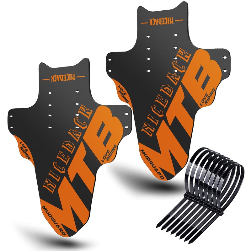 NICEDACK Mudguards Mountain Bike, 2 Pieces Mudguard Fit 20-29 Inch