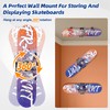 YIBEICO Skateboard Decks Wall Mount 360° Rotating Skateboard Wall Hanger,