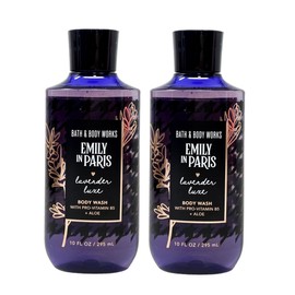 Bath and Body Work Emily In Paris Lavender Luxe 2 Pack Body Wash Gift Set Bundle - 10 fl oz / 295 mL each
