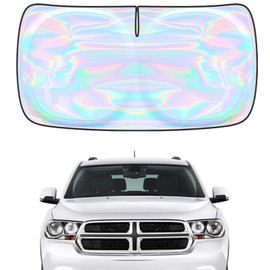 Windshield Sun Shade Cover for Dodge Durango 2011-2025 - Sunshade Compatible with Dodge Durango Foldable Front Window Sunshade Sun Visor Protector Block UV Rays Keep Your Car Cooler Car Accessories