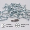 SKIR'CO (50 pcs) Zinc Plated Steel Wood Screws 5.0 x
