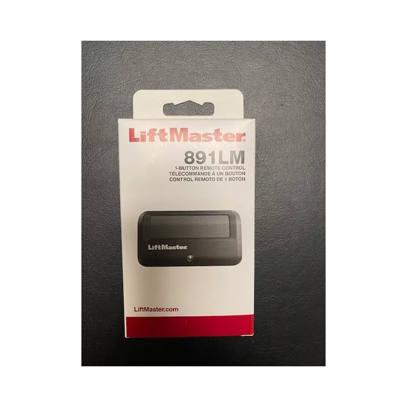 LiftMaster 891LM 1 Button Garage Door Opener Remote Control-Black