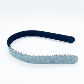 Kamipita Headband (36*1.8cm) Cute Adult Headband with No Pain No Pain Stress-free Stress-Free Headband, No Pain Headband, No Pain Headband, Headband (Glitter Sky Blue)