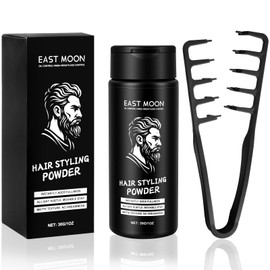 Beugo Hair Styling Powder and Comb, 30g Texturizing & Volumizing Powder and Texture Comb Set for Men & Women, Long-Lasting Non-Sticky Texture Powders and Black Styling Combs for Natural Root Lift