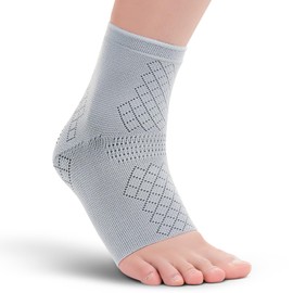 INDEEMAX Ankle Support for Men and Women, Foot Bandage Ankle Joint for Plantar Fasciitis & Achilles Tendons, Arthritis, Ankle Brace Sports, Running, Rehabilitation, Single S