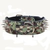 haoyueer Sharp Studded Dog Collar 2 Inch Wide Stylish Leather