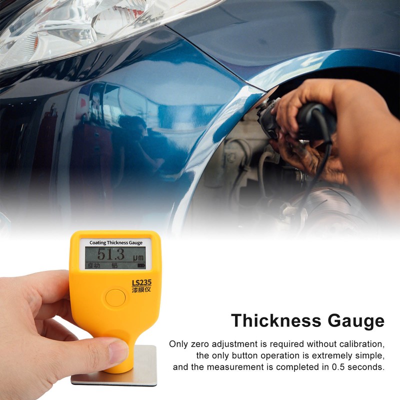 Paint Thickness Gauge Multifunctional Low Temperature Resistant Automotive Paint Surface
