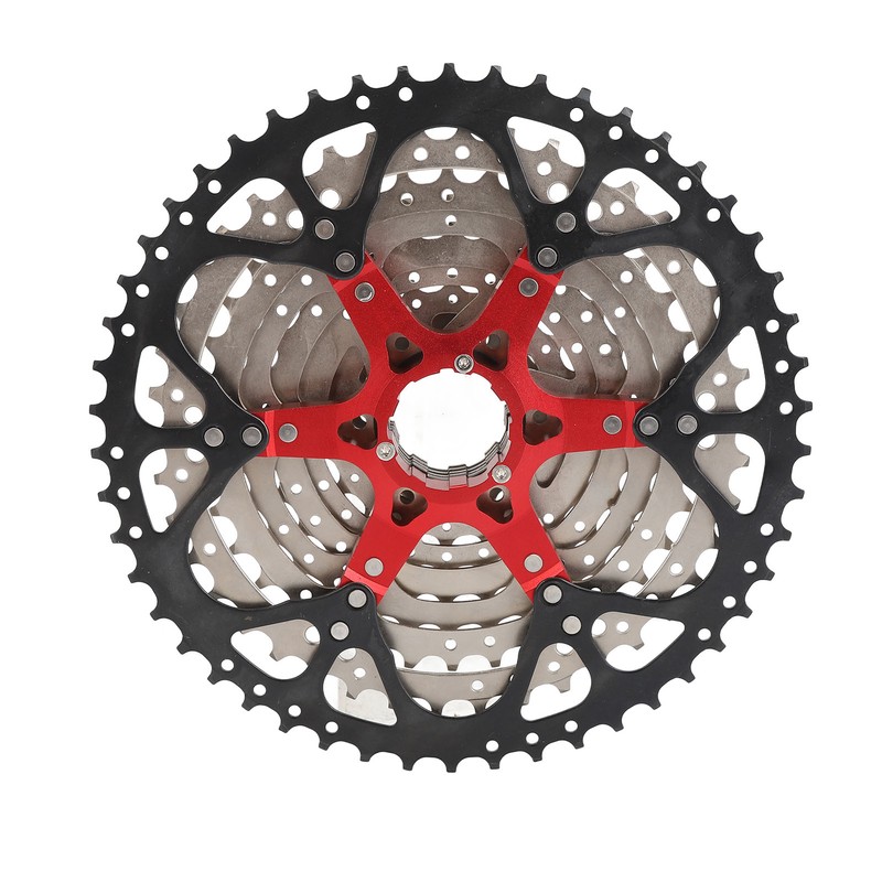10 Speed Cassette Flywheel Aluminum Alloy 12‑50T Hollow Design Silent