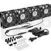 GDSTIME 4x120mm Powerful Computer Fans with AC Powered 100V 240V