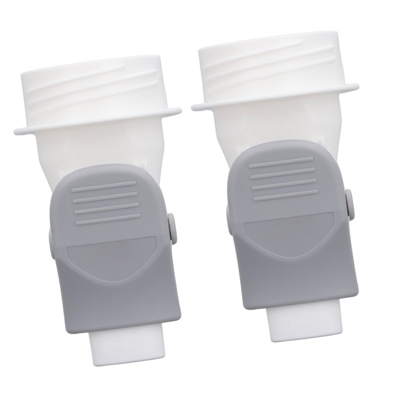 2Pcs Breastmilk Storage Bag Adapter Portable Convenient Use Wide Mouth