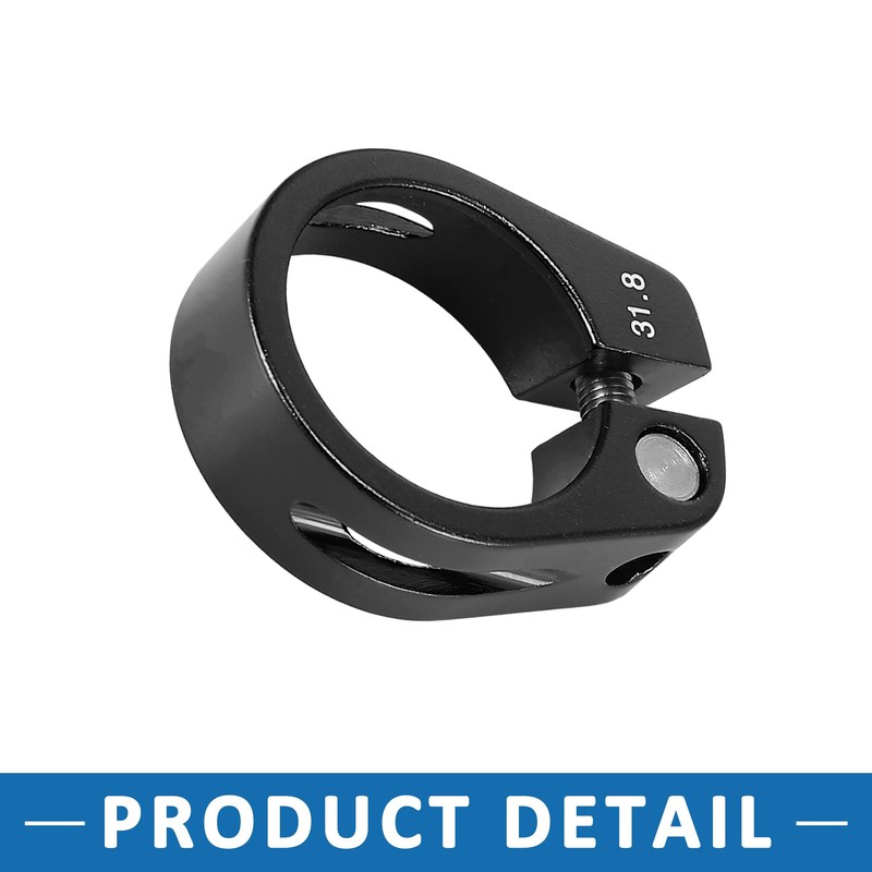 A ABSOPRO Bicycle Seat Clamp Seat Post Clip Black 31.8mm