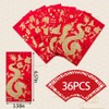Hying 36 PCS Chinese Red Envelopes Chinese HongBao Card Envelopes
