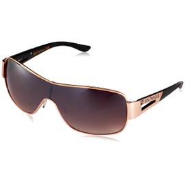 Southpole Men's 5017sp Vented Temple UV Protective Shield Shield Sunglasses for Men Trendy Gifts Men 150 mm, Gold & Black, mm US