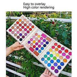 Paleta de sombras de ojos de 86 colores altamente pigmentados: paleta de sombras de ojos mate y brillantes, de larga duración y altamente pigmentadas,