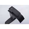 Klabb S16 Black Waterfall Spout Bathroom Faucet,Single Handle Bathroom Vanity