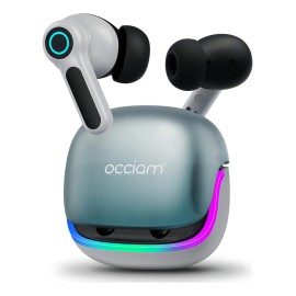 Audfonos Bluetooth Gamer Inalmbricos Occiam G07 In Ear Blanco - Luces RGB Cool, 80H Duracin, 10mm HIFI, 360 Sonido Surround, 45ms Latencia Baja,...   