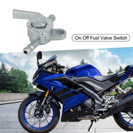 A ABSOPRO Inline Fuel Tank Tap Filter Petcock Switch 6mm ON OFF Switch Control