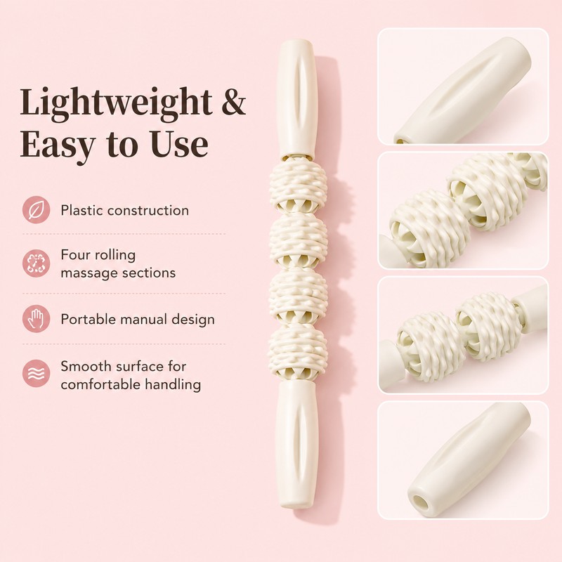 Massage Roller Stick for Full Body Use – Textured Handheld