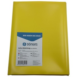 Dönges Gully Cover in Accordance with ADR & GGVS, Gully Seal, 100 x 100 cm 201105 (Gully Stop Channel Cover ADR GGVS Quick Cover Magneseal Hazardous Goods Tarpaulin PVC Channel Gullistop)