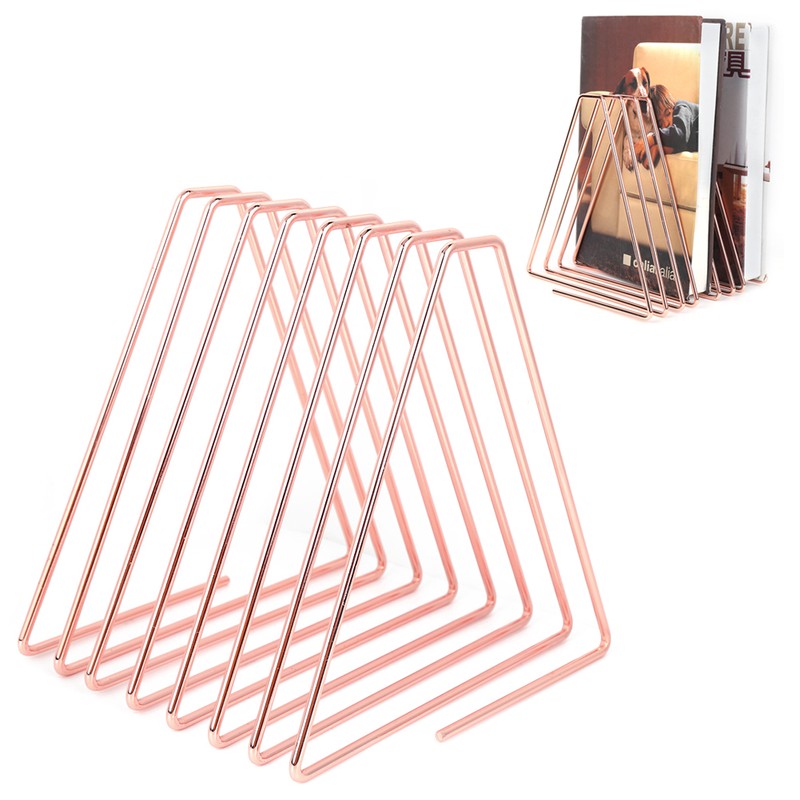 Innovative Desktop Flexible Folding Metal Bookend Book Stand Holder Organizer