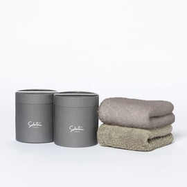 Growing Towel "feel" Face Towel 2 Piece Gift Set (Mongleage x Moss)