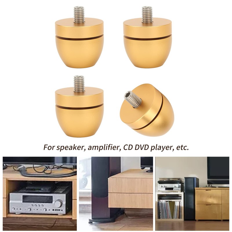 QANYEGN Speaker Isolation Stand Feet Set, Amplifier Shock Absorption Base