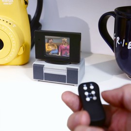 New Fall '21 - Tiny TV Classics - The BigBangTheory Edition - Newest Collectible from Basic Fun - Watch top Scenes on a Real-Working Tiny TV (with Working Remote)!