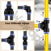 Wokape 40Pcs Push to Connect Fittings Pneumatic Fittings Kit 4