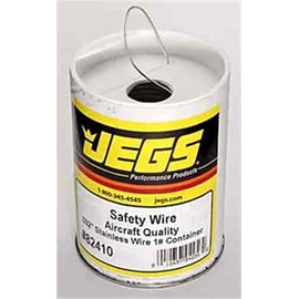 JEGS Safety Wire | Stainless Steel | Made In USA | 1 Pound Container | 0.032” Diameter