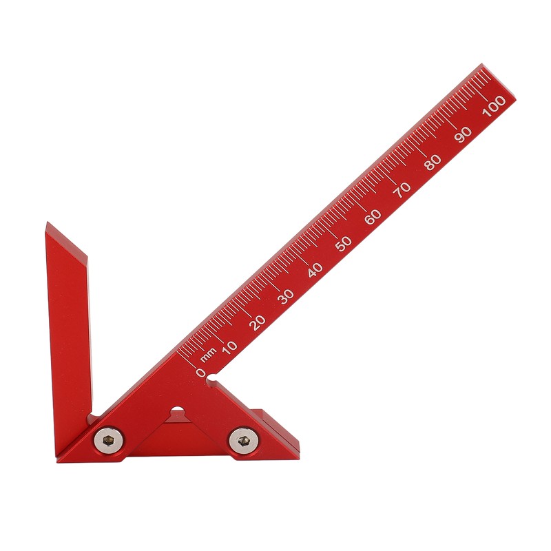 Center Gauge 105mm 45° 90° Aluminum Alloy Line Ruler Measuring