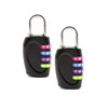 4 Digit Password Combination Padlock, 2Pcs Black/Sliver/Blue Resettable Waterproof Padlock