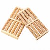 Home Wooden Acupressure Foot Massager & Mat Rolling Foot Acupressure Board 3ea