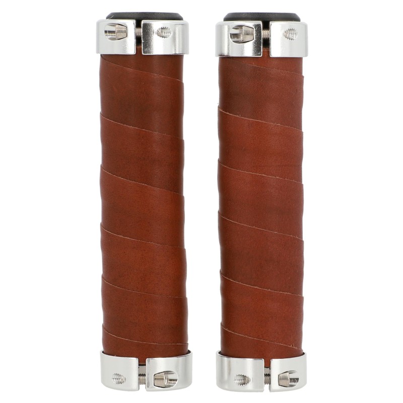 Gusti Maximilian S. Genuine Leather Handlebar Grip Bicycle Handle Brown