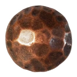 25 Small Clavos Rustic hamered Nailheads in Antique Copper About 3/4 inch