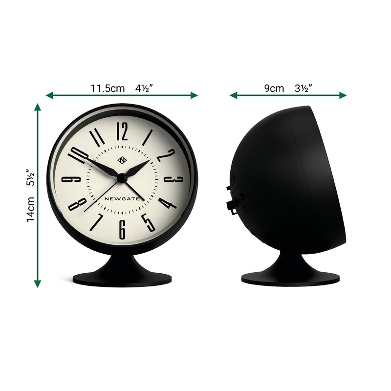 NEWGATE® Spheric Alarm Clock | Iconic Dome Retro Design |